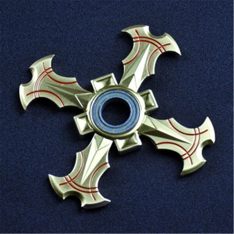 Detská Stolová Hračka So Špirálovým Ložiskom Na Prstoch Pre Dospelých V Zlatej Farbe Hand Spinner Fidget Edc