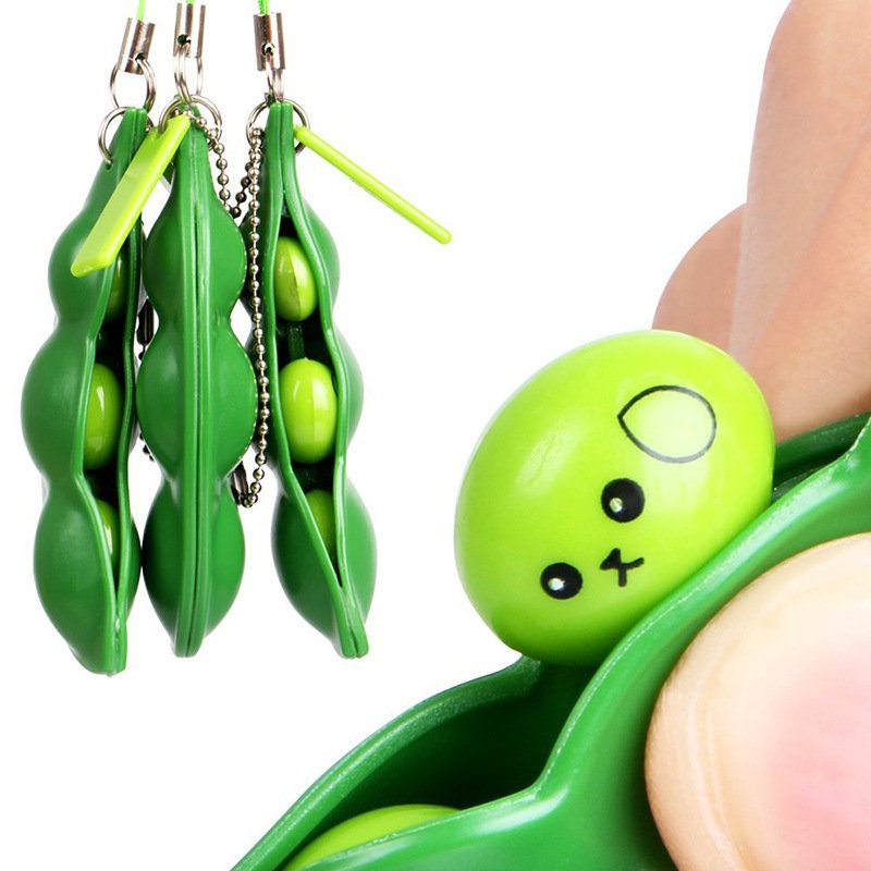 Extrusion Bean Toy Mini Squishy Plyšové Hračky Prívesky Antistresové Pomôcky Na Stláčanie Loptičky