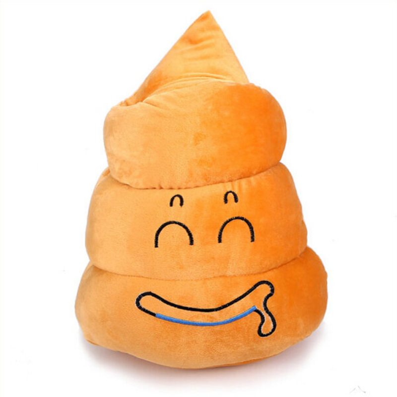 Funny Poo Shape Throw Vankúš Bábiky Posteľ Pohovka Kreslo Bavlnený Vankúšik