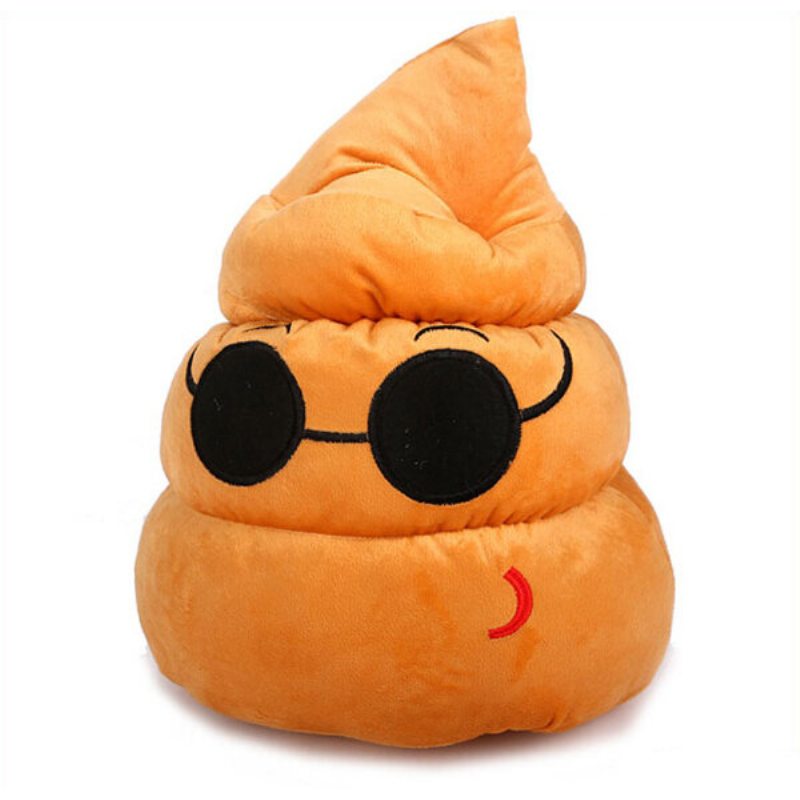 Funny Poo Shape Throw Vankúš Bábiky Posteľ Pohovka Kreslo Bavlnený Vankúšik