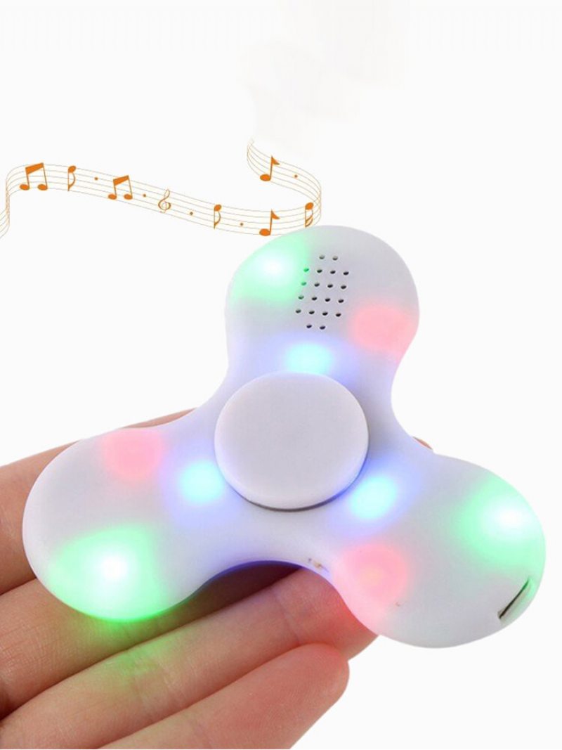 Hand Spinner Nabíjateľná Hudba Led Fidget Finger Focus Miniaplikácia Na Zníženie Stresu