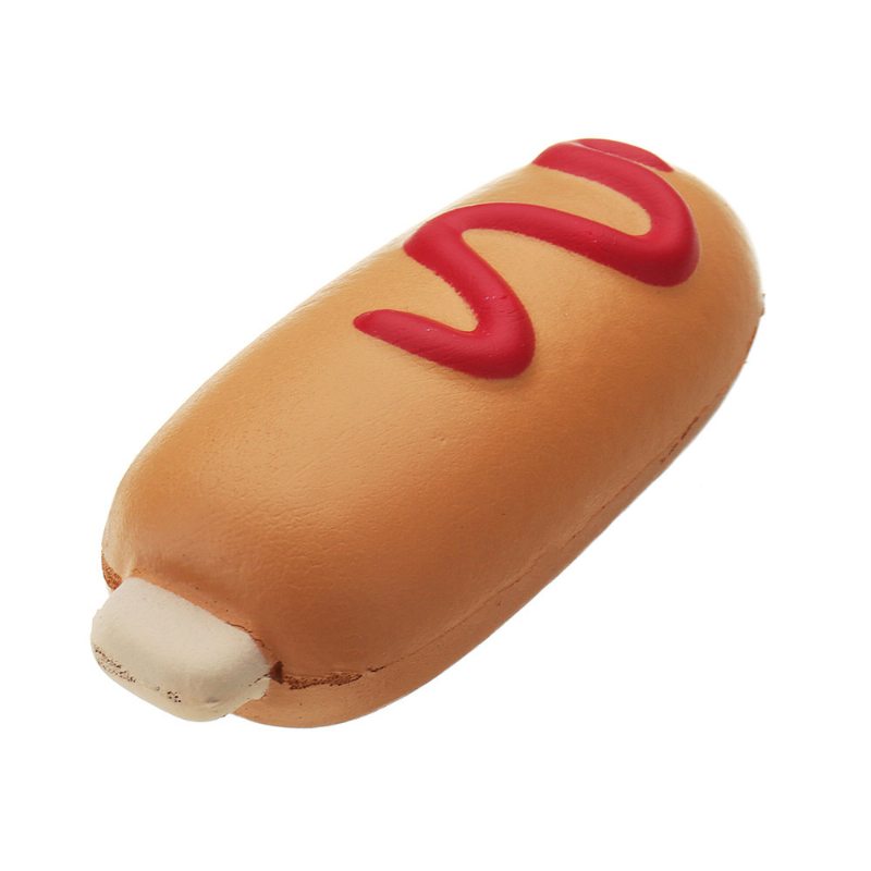 Hot Dog Squishy Plyšová Hračka Slow Rising Bun Kawaii Cartoon Darčeková Kolekcia