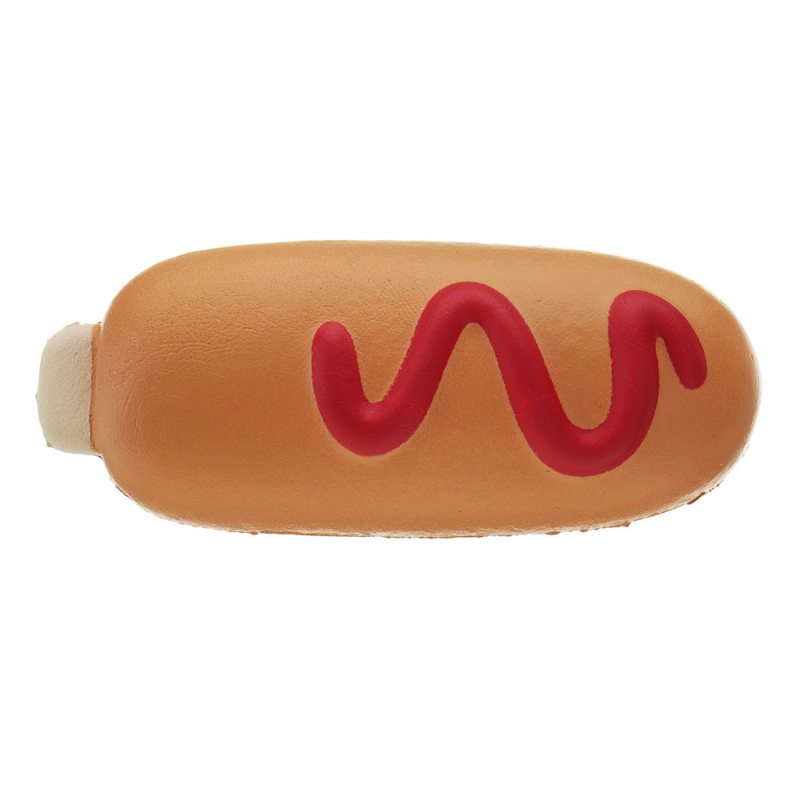 Hot Dog Squishy Plyšová Hračka Slow Rising Bun Kawaii Cartoon Darčeková Kolekcia