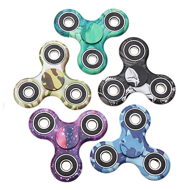 Kamufláž Rotačný Fidget Hand Spinner Adhd Autizmus Končeky Prstov Prsty Gyro Znížte Stres