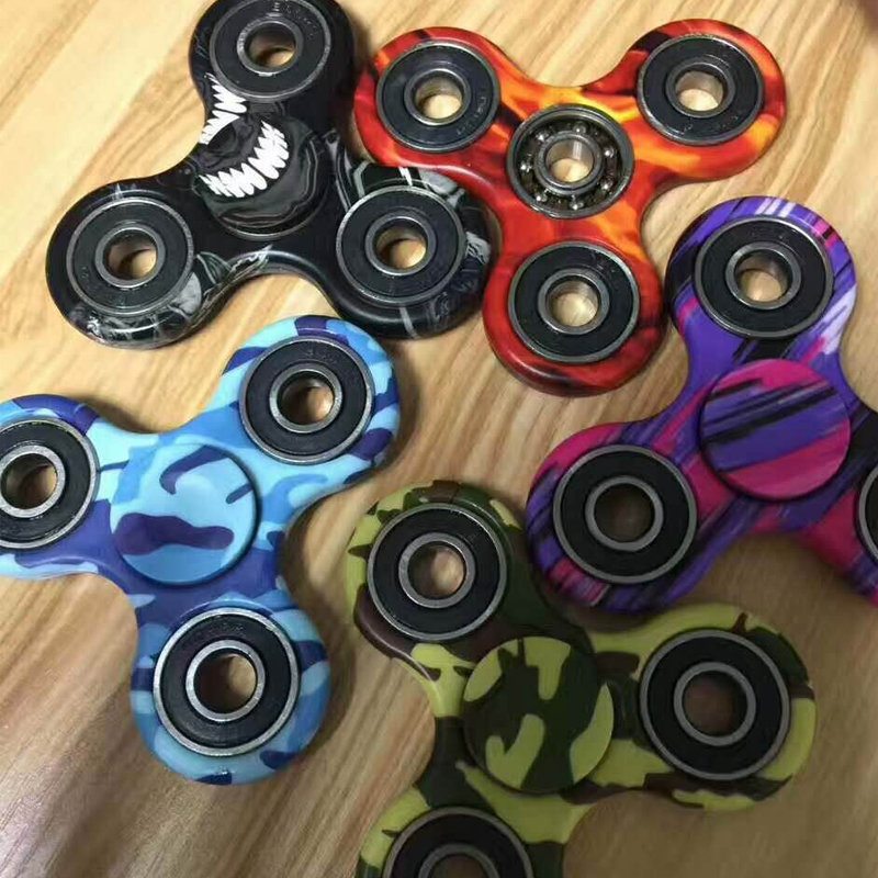 Kamufláž Rotačný Fidget Hand Spinner Adhd Autizmus Končeky Prstov Prsty Gyro Znížte Stres