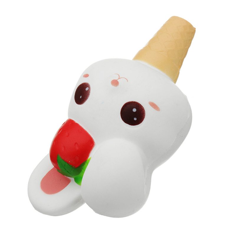 Kawaii Rabbit Ice Cream Squishy Pomaly Rastúca S Obalom Kolekcia Darček