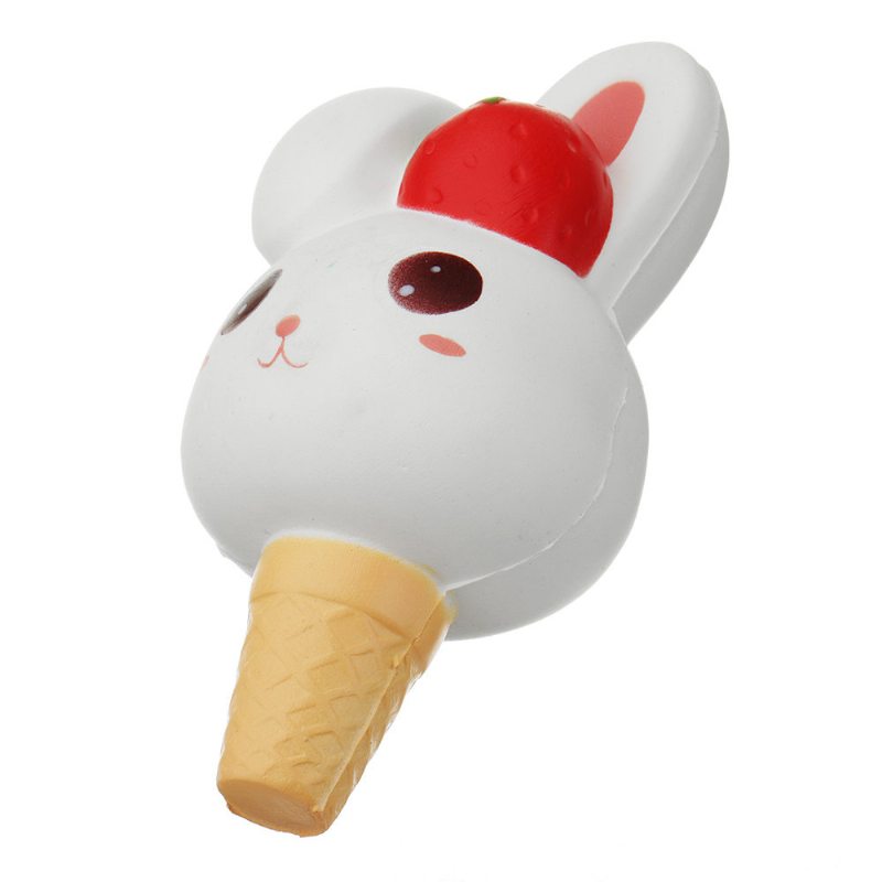 Kawaii Rabbit Ice Cream Squishy Pomaly Rastúca S Obalom Kolekcia Darček