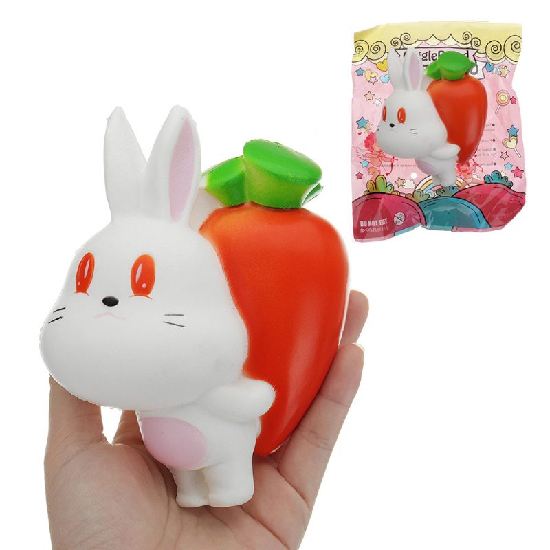 Kawaii Reďkovka Králik Squishy Toy Pomaly Rastúce S Obalom Kolekcia Darček