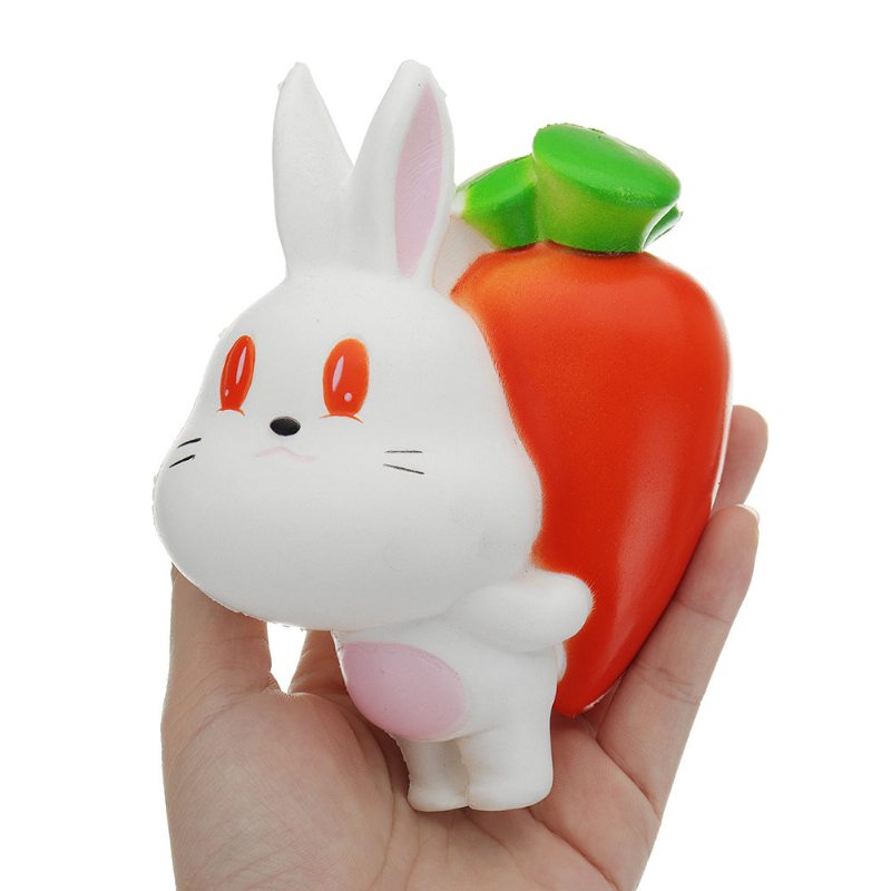 Kawaii Reďkovka Králik Squishy Toy Pomaly Rastúce S Obalom Kolekcia Darček