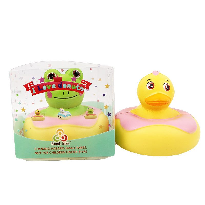 Kawaii Žaba Kačica Squishy Pomaly Rastúce S Obalom Kolekcia Darčeková Plyšová Hračka