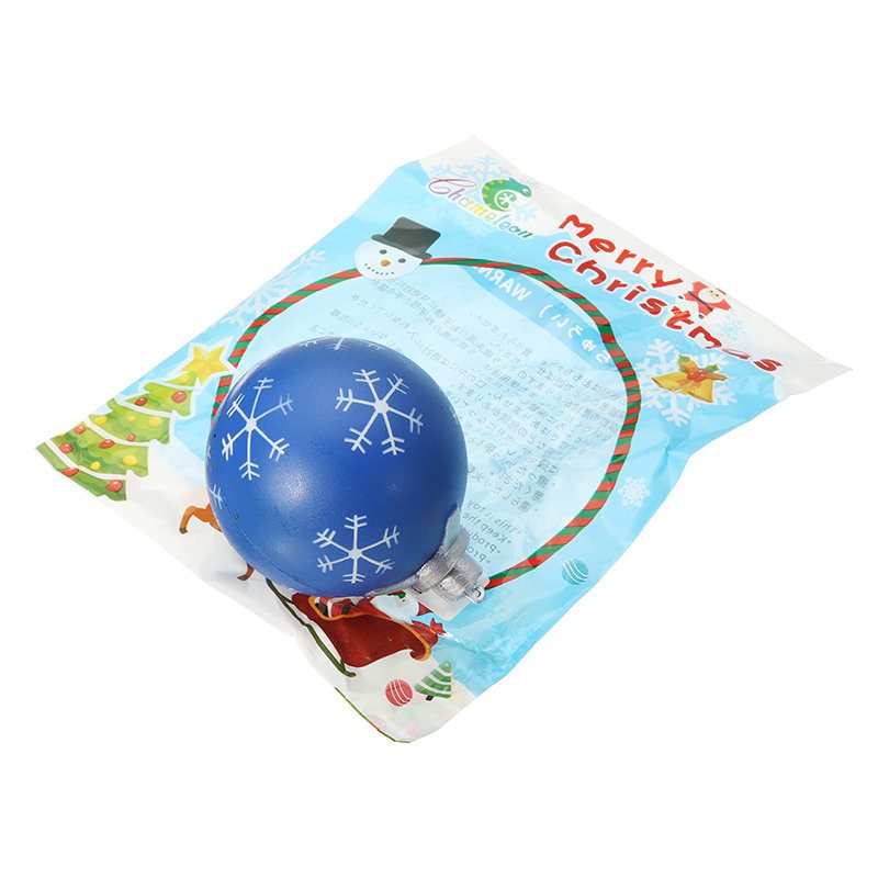 Kreslené Pu Vianočné Gule Squishy Toys 9.5 cm Pomalé Stúpanie S Obalom Kolekcia Darčeková Plyšová Hračka