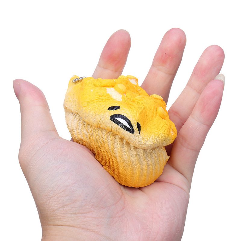 Lazy Egg Cupcake Squishy Hračka Pomaly Stúpajúca S Obalom