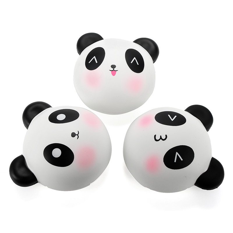 Meistoyland Squishy Panda Bun 8 cm Pomaly Rastúca S Obalom Kolekcia Darčeková Dekorácia Plyšová Hračka