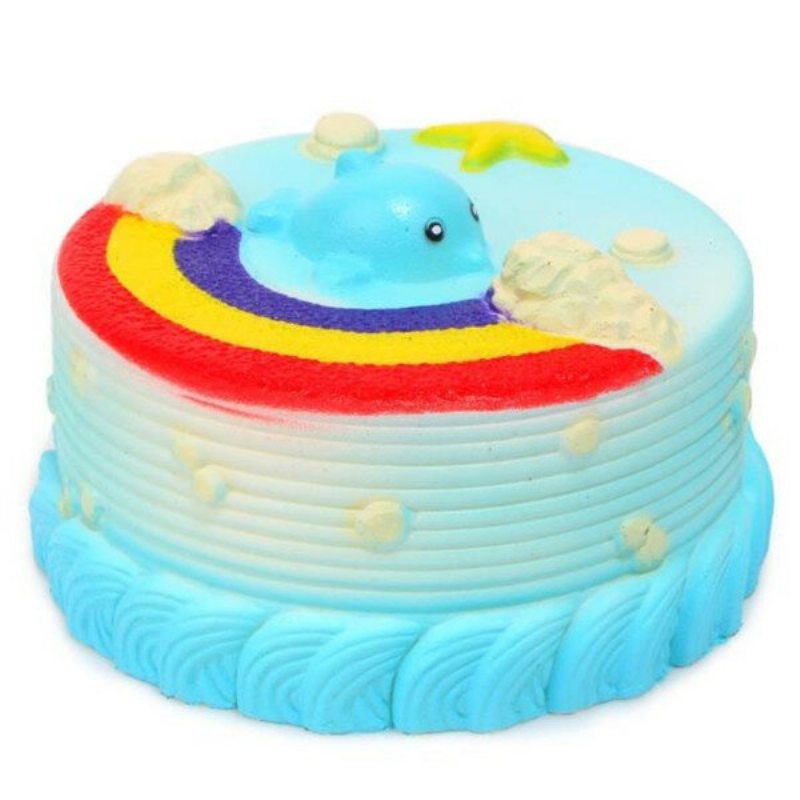 Nie Nie Squishy Jumbo Ocean Rainbow Cake Dolphin Star Pomaly Rastúce Originálne Balenie Dekorácia Darčeková Hračka