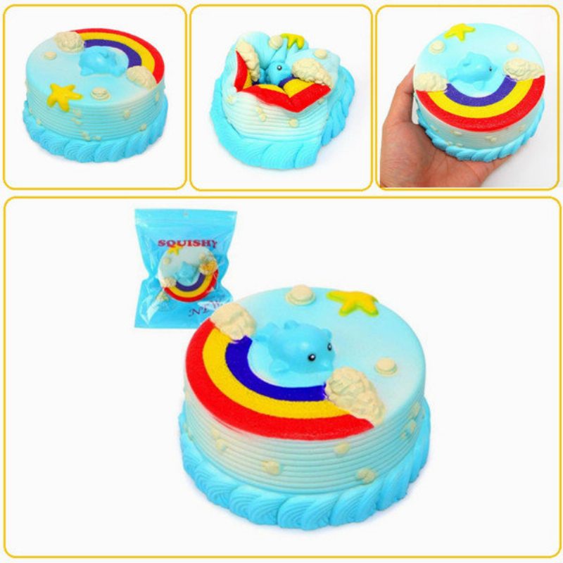 Nie Nie Squishy Jumbo Ocean Rainbow Cake Dolphin Star Pomaly Rastúce Originálne Balenie Dekorácia Darčeková Hračka