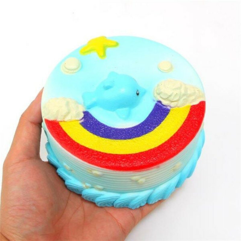 Nie Nie Squishy Jumbo Ocean Rainbow Cake Dolphin Star Pomaly Rastúce Originálne Balenie Dekorácia Darčeková Hračka