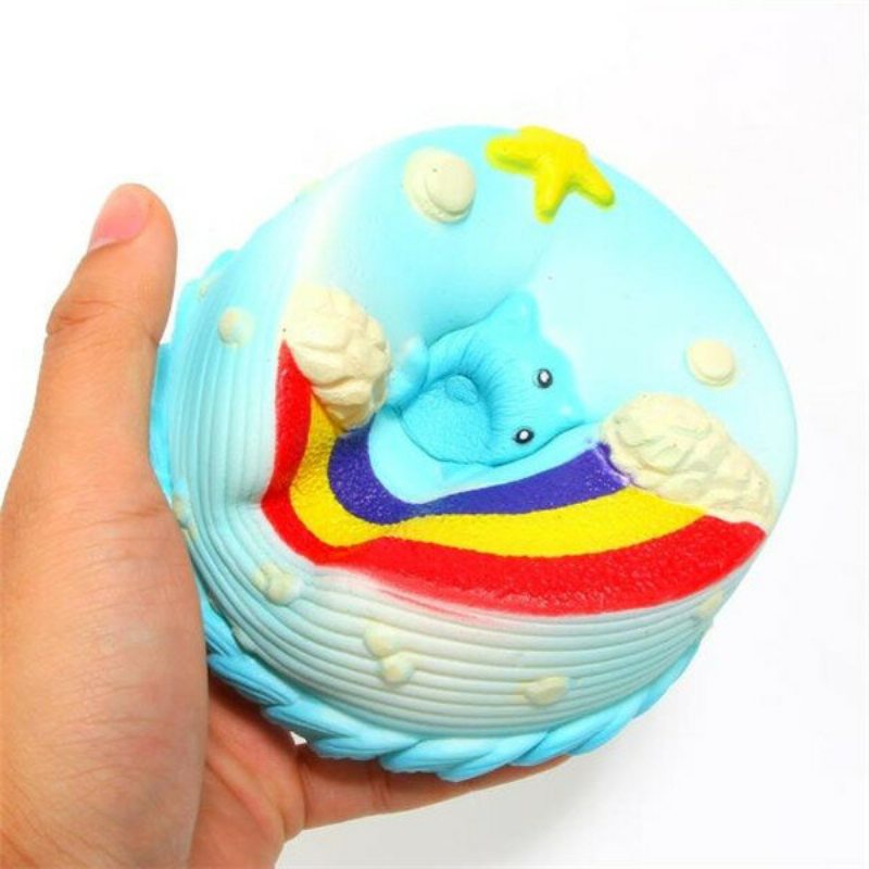 Nie Nie Squishy Jumbo Ocean Rainbow Cake Dolphin Star Pomaly Rastúce Originálne Balenie Dekorácia Darčeková Hračka