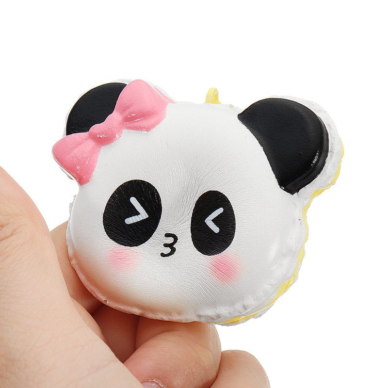 Panda Face Head Squishy Pomaly Stúpajúca S Obalom Kolekcia Darčeková Plyšová Hračka