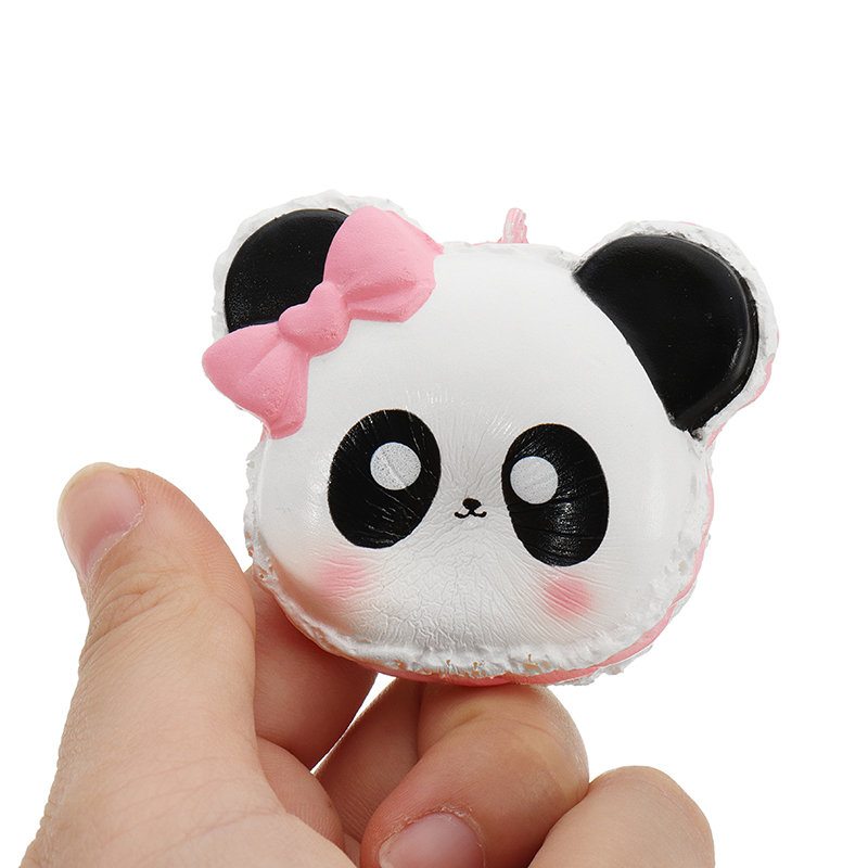 Panda Face Head Squishy Pomaly Stúpajúca S Obalom Kolekcia Darčeková Plyšová Hračka