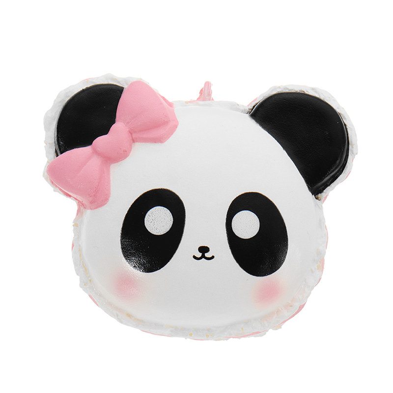 Panda Face Head Squishy Pomaly Stúpajúca S Obalom Kolekcia Darčeková Plyšová Hračka