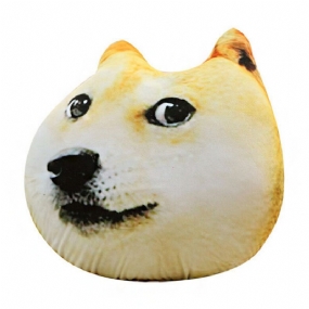 Plyšový 3d Vytlačený Vankúš Pre Psa Samojed Husky Doge Pre Psa Aljaška