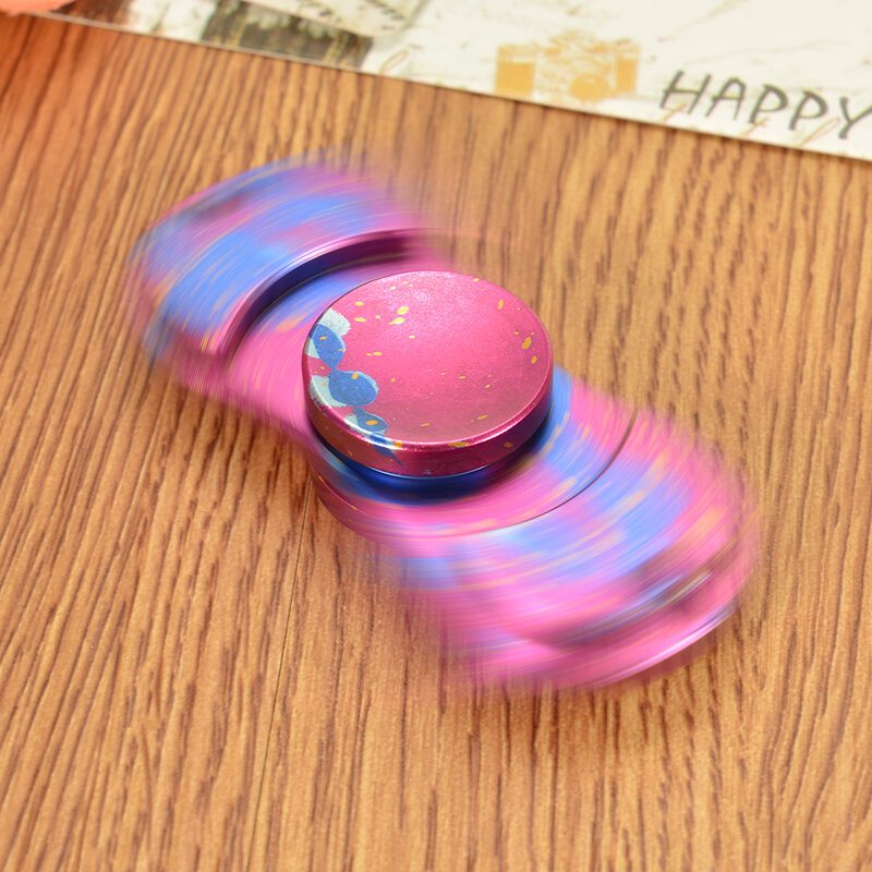 Retro Kamufláž Dazzle Fidget Hand Spinner Adhd Autim Končeky Prstov Prsty Gyro Znížte Stres