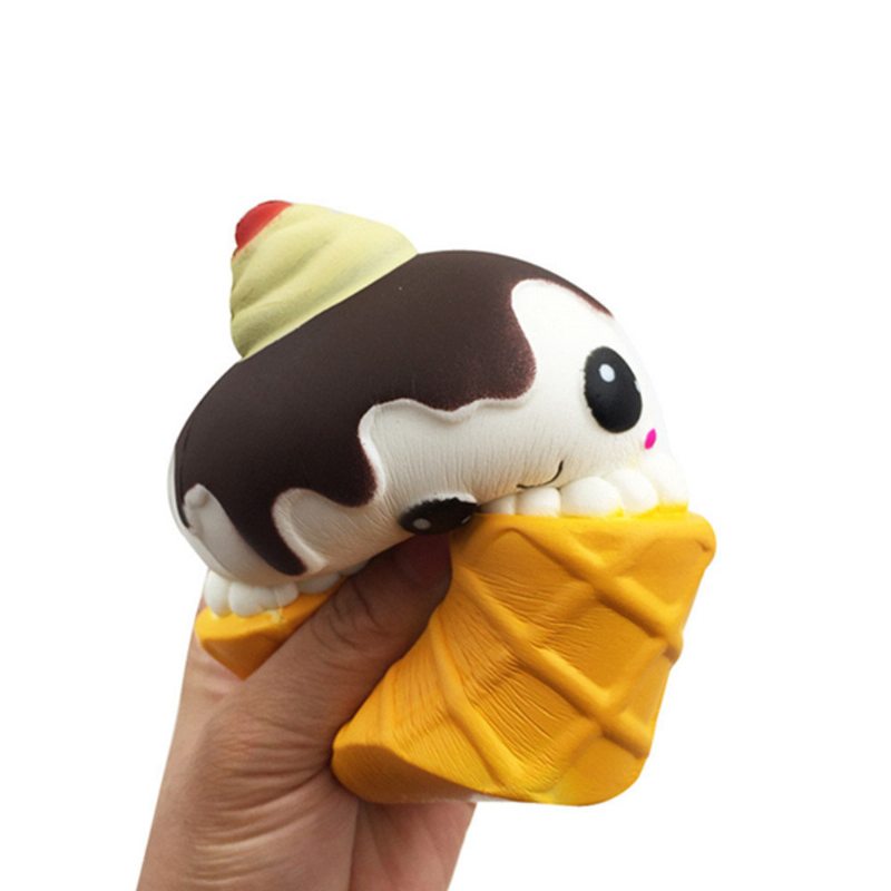 Roztomilá Hračka Kawaii Emoji Ice Cream Cup Squishy Pomaly Stúpajúca
