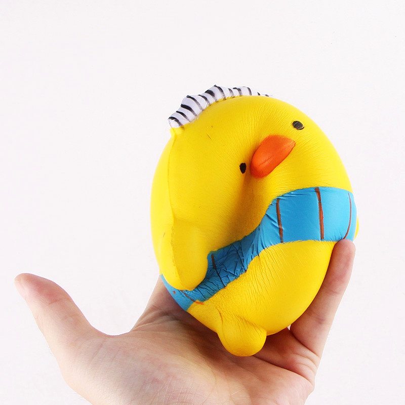 Sanqi Elan Squishy Cartoon Chicken Baby10 cm Pomaly Rastúce S Obalom Kolekcia Darčeková Hračka