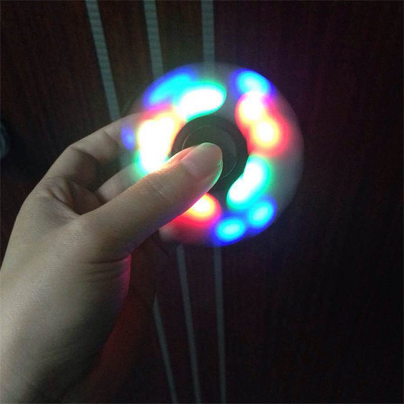 Sparkle Led Hand Spinner Flash Finger Edc Reliev Stress Fidget Stolná Hračka