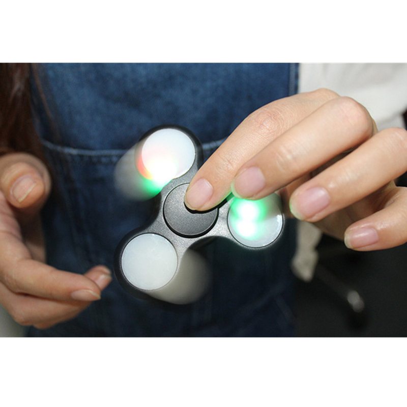 Sparkle Led Hand Spinner Flash Finger Edc Reliev Stress Fidget Stolná Hračka