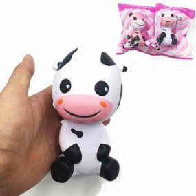 Squishy Baby Cow Jumbo 14 cm Pomaly Rastúce S Balením Zvieratká Kolekcia Darčeková Dekoračná Hračka