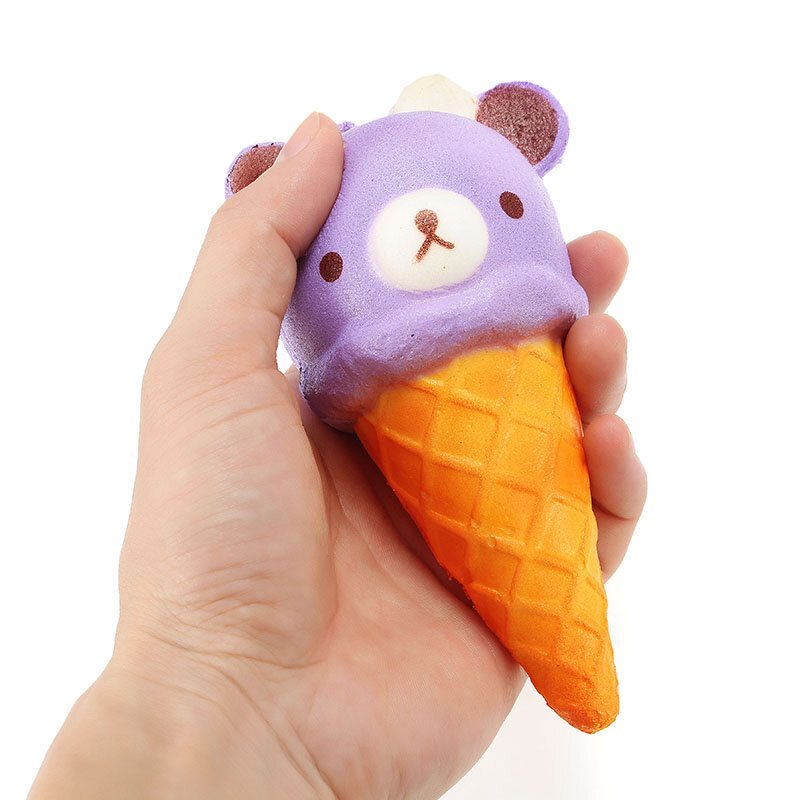 Squishy Ice Cream Bear Mäkká Pomaly Rastúca Kolekcia Darčeková Dekorácia Hračka Na Stláčanie