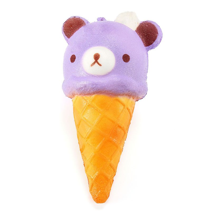 Squishy Ice Cream Bear Mäkká Pomaly Rastúca Kolekcia Darčeková Dekorácia Hračka Na Stláčanie