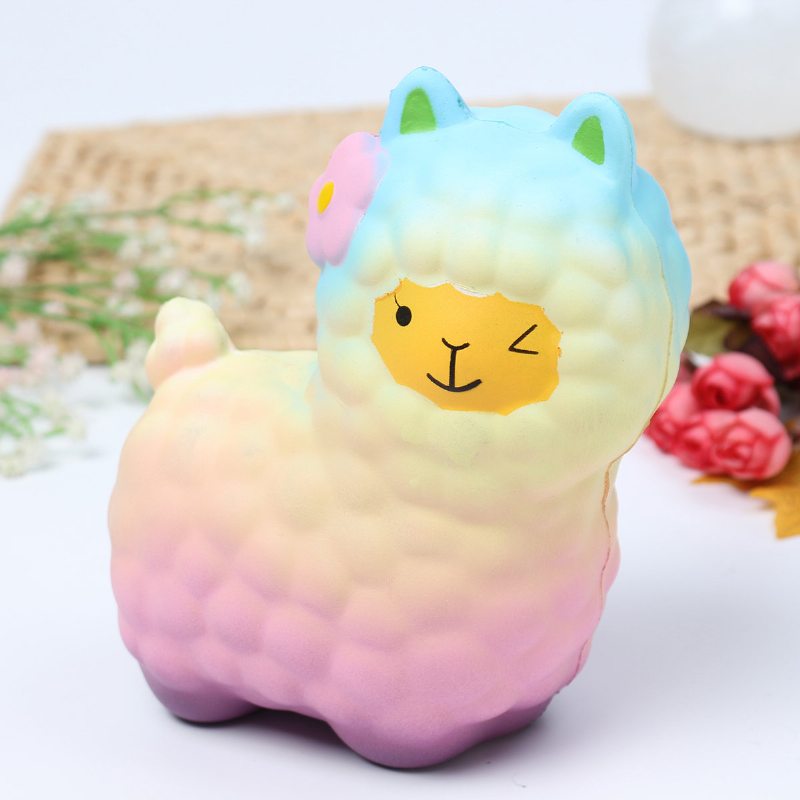 Squishy Roztomilá Alpaka S Pomaly Stúpajúcou Vôňou Zábavné Zvieratká