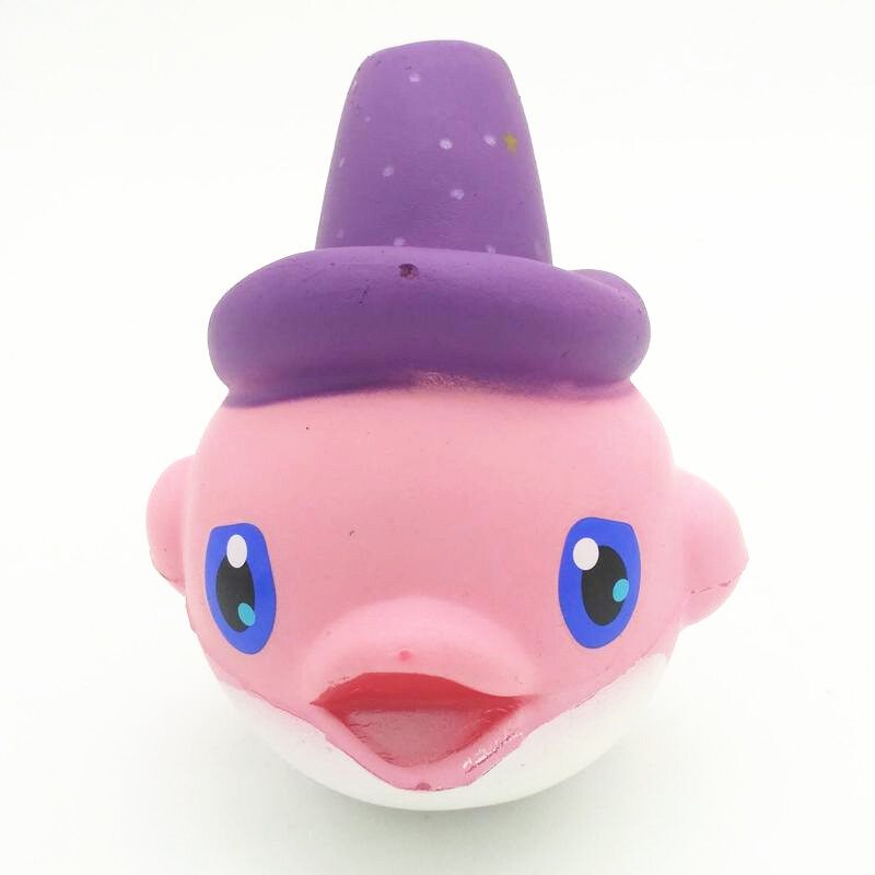 Squishy Slow Rising Kawaii Whale Soft Squeeze Roztomilý Delfín Remienok Na Mobil Chlebový Koláč Naťahovacia Hračka