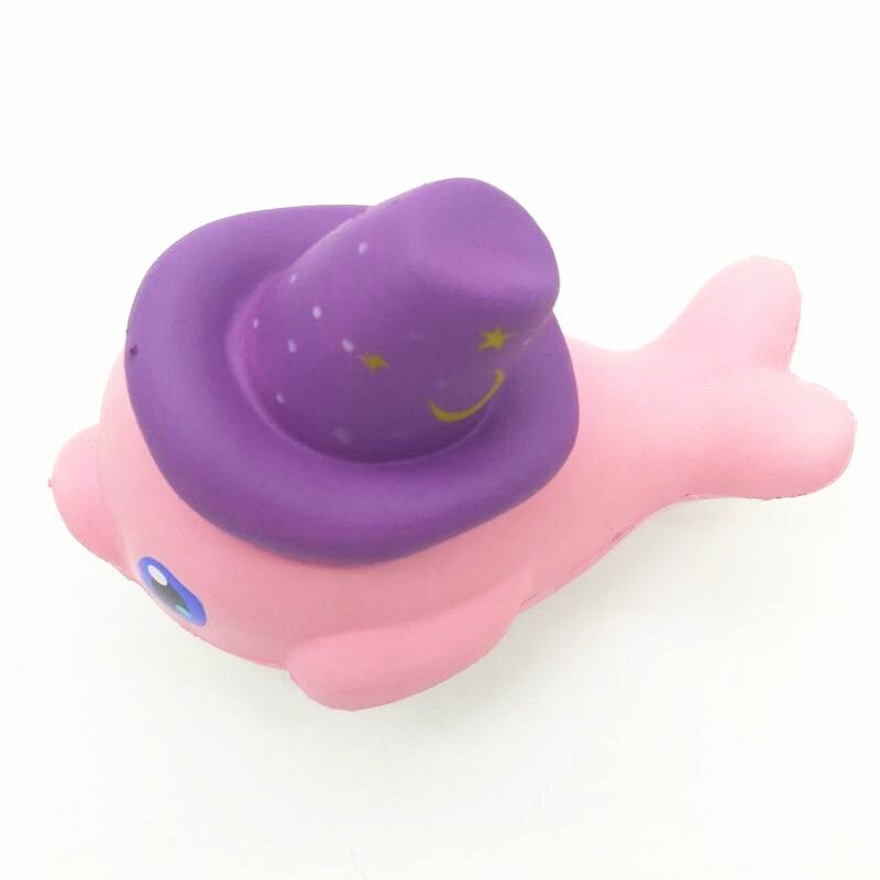 Squishy Slow Rising Kawaii Whale Soft Squeeze Roztomilý Delfín Remienok Na Mobil Chlebový Koláč Naťahovacia Hračka