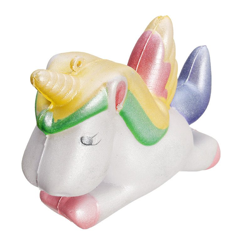 Squishy Unicorn Horse 13 cm Viacfarebná Mäkká Pomaly Rastúca Roztomilá Darčeková Dekoračná Hračka Z Kolekcie Kawaii