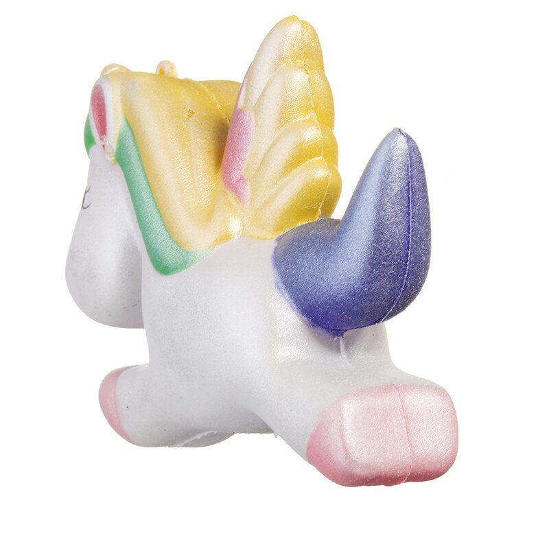 Squishy Unicorn Horse 13 cm Viacfarebná Mäkká Pomaly Rastúca Roztomilá Darčeková Dekoračná Hračka Z Kolekcie Kawaii