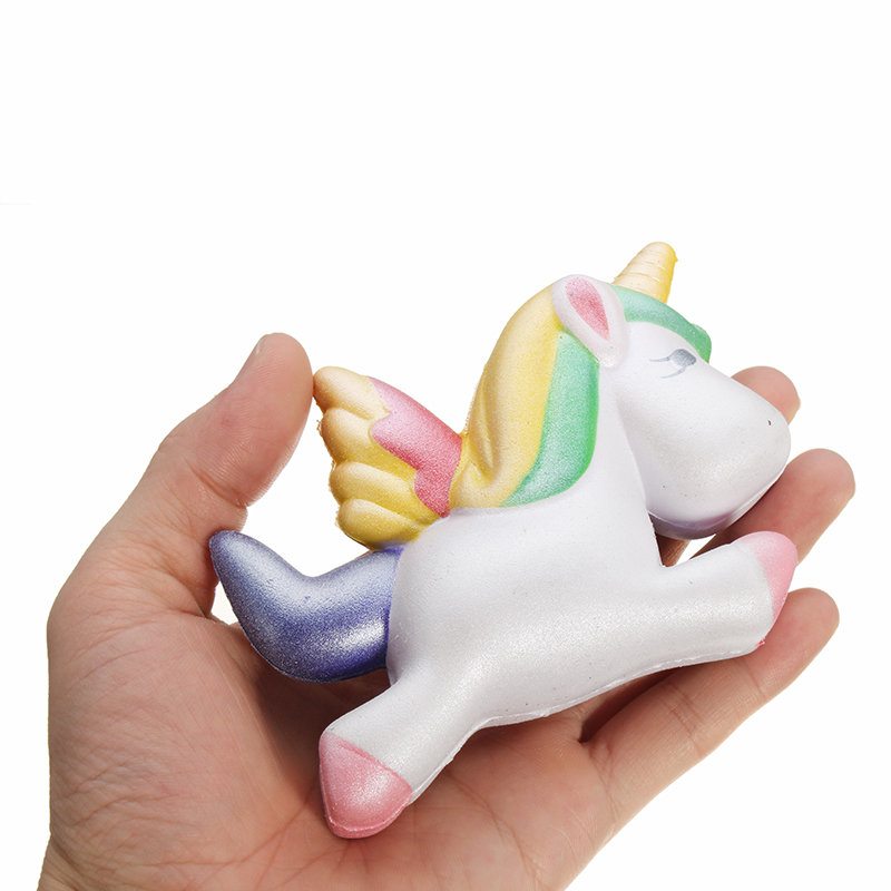 Squishy Unicorn Horse 13 cm Viacfarebná Mäkká Pomaly Rastúca Roztomilá Darčeková Dekoračná Hračka Z Kolekcie Kawaii