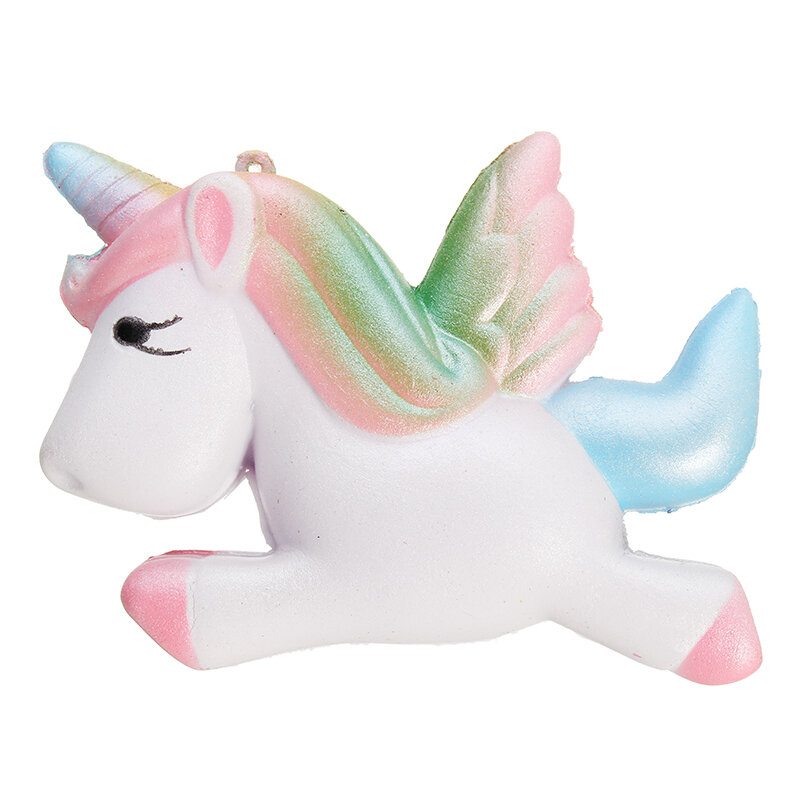 Squishy Unicorn Horse 13 cm Viacfarebná Mäkká Pomaly Rastúca Roztomilá Darčeková Dekoračná Hračka Z Kolekcie Kawaii