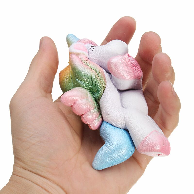 Squishy Unicorn Horse 13 cm Viacfarebná Mäkká Pomaly Rastúca Roztomilá Darčeková Dekoračná Hračka Z Kolekcie Kawaii