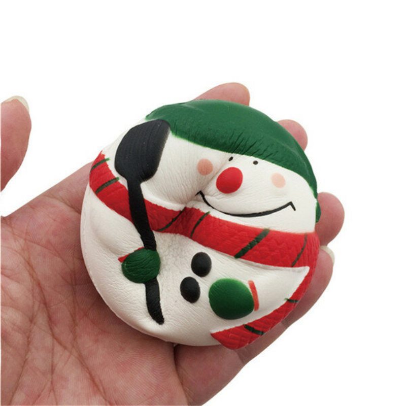 Squishyfun Squishy Snehuliak Vianoce Santa Claus 7 cm Pomalé Stúpanie S Balením Kolekcia Darček