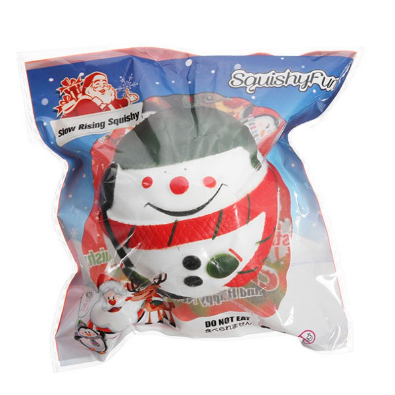 Squishyfun Squishy Snehuliak Vianoce Santa Claus 7 cm Pomalé Stúpanie S Balením Kolekcia Darček