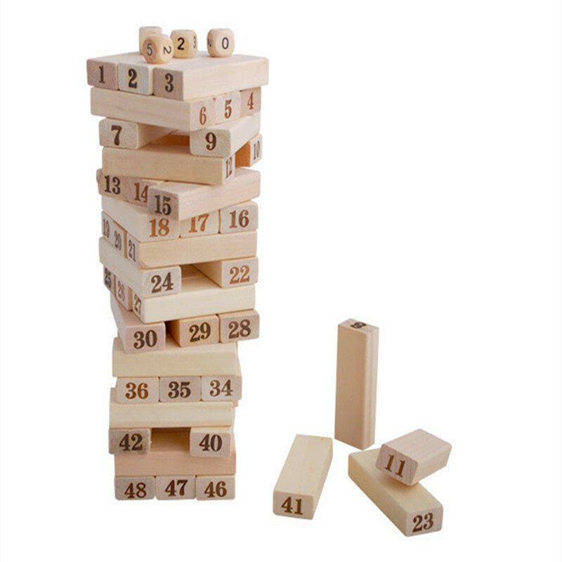 Stolové Hry Domino Tower Hra Strom Stohovač Drevené Hračky Pre Deti Vzdelávacie Darček Pre