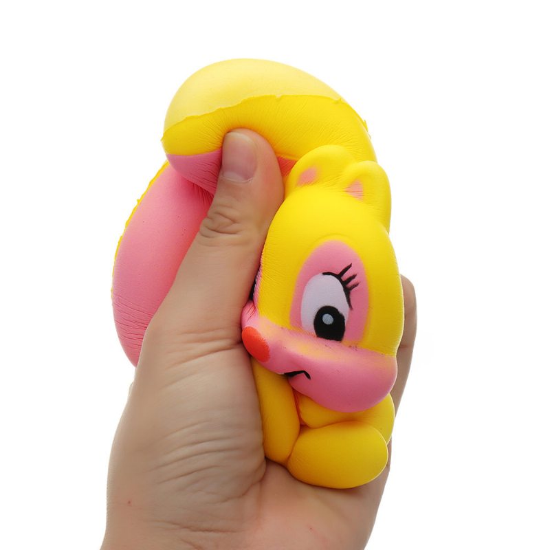 Veverička Squishy Kawaii Animal Slow Rising Toy Cartoon Doll Darčeková Kolekcia