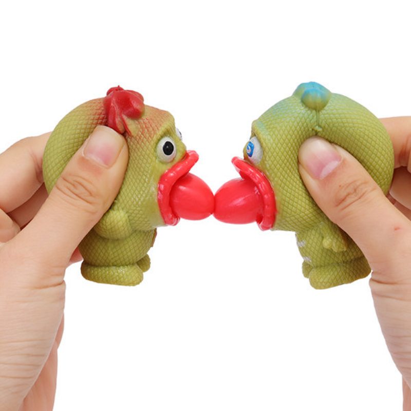 Vyskakovať Alien Squishy Odľahčovač Stresu Zábavný Darček Ventilátor Hračky Big Mouth Slime