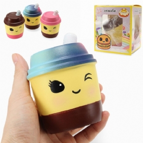 Xinda Šálka Na Čaj Squishy Milk 10 cm Mäkké Pomaly Kysnúce S Obalom Kolekcia Darčeková Dekoračná Hračka