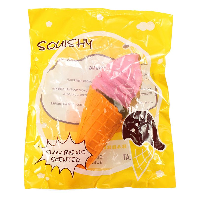 Zmrzlina Yunxin Squishy 18 cm Pomaly Kysnúca S Obalom Kolekcia Darčeková Dekorácia Mäkká Stláčacia Hračka