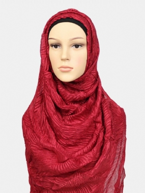 Dámsky Polyester Jednofarebný Hodvábny Moslimský Etnický Turban Hidžáb