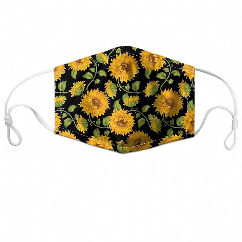 Dasiy Flower Print Face Mask 7-dielna Sada Tesnení Daisy Pm2.5 Masky